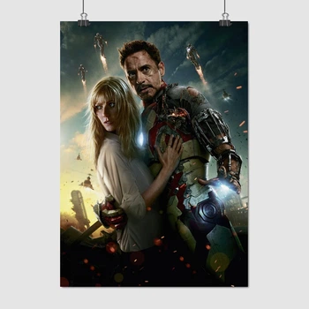 Постер Тоні Старк в костюмі і Пеппер Поттс, Iron Man, A3 42×30 см (id0830)