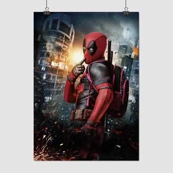 Постер Дедпул, на фоні хмарочоса, Deadpool, A1 85×60 см (id1696)