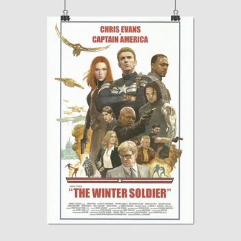 Постер Капитан Америка, Зимний Солдат, Captain America, Winter Soldier, A3 42×30 см (id1664)
