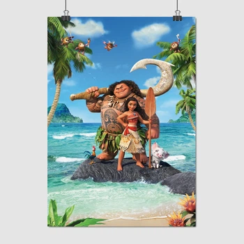 Постер Моана, главные персонажи, Moana, A3 42×30 см (id3684)