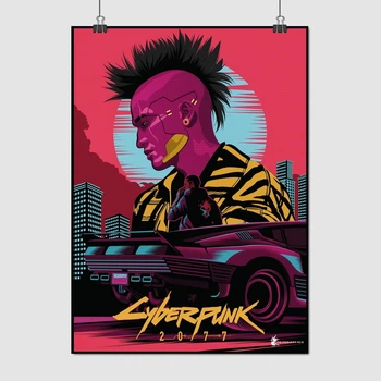 Постер Киберпанк 2077, Cyberpunk 2077, плакат для геймера, A3 41×30 см (id3844)