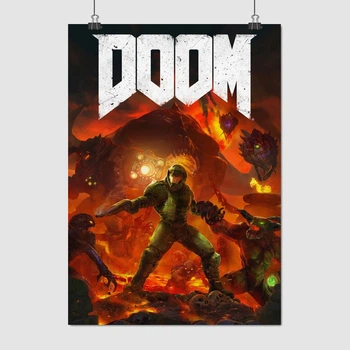 Постер Палач Рока и демоны, Doomguy, Doom Slayer, A1 85×60 см (id1611)