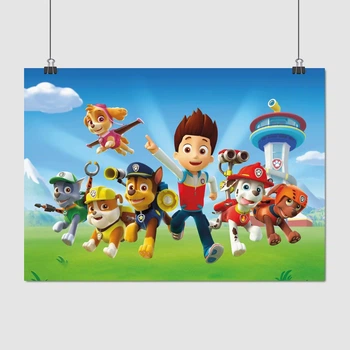 Постер Щенячий патруль, Paw Patrol, декор в детскую комнату, мультфильм, A0 75×106 см (id1556)