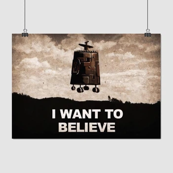 Постер Кин-дза-дза! Пепелац на Плюке, Секретные материалы, I want to believe, X-Files, A3 30×42 см (id2116)