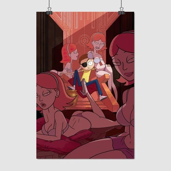 Постер Злой Морти и Джессики, Rick and Morty, A3 42×28 см (id1801)