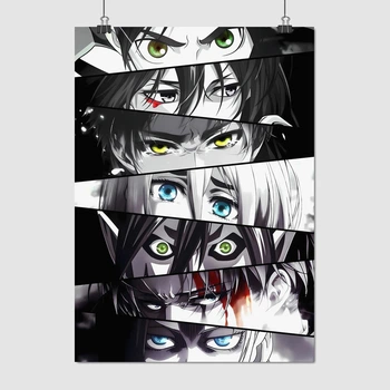 Постер Атака на титанов, аниме, Attack on Titans, аниме постер, A3 42×30 см (id0605)