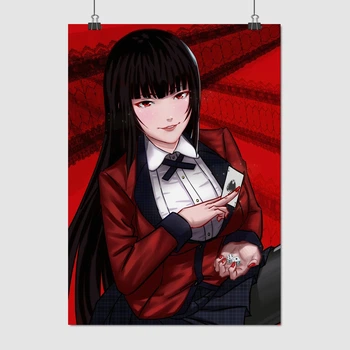 Постер Безумный азарт, Какэгуруи, аниме, Kakegurui, A2 60×43 см (id4995)