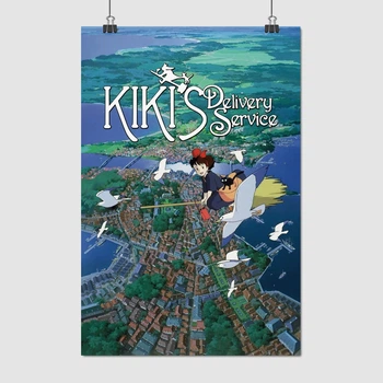 Постер Служба доставки Кікі, аниме, Хаяо Міядзакі, Kiki’s Delivery Service (1989), A3 42×28 см (id5824)