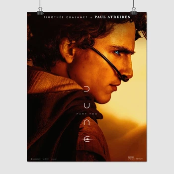 Постер Дюна 2, Пол Муад'Діб Атрід, Тімоті Шаламе, Dune 2 (2024), A3 37×30 см (id6465)