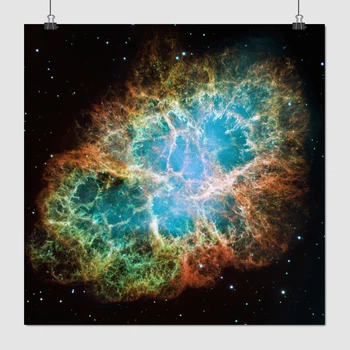 Постер Крабоподібна туманність M1, NGC 1952, Crab Nebula, A0 106×106 см (id5066)