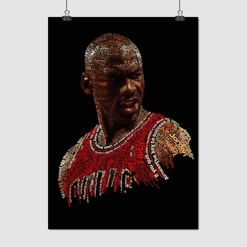 Постер Баскетболист Майкл Джордан, минималистичный, фразы, Michael Jordan, A3 42×30 см (id3637)