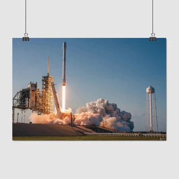 Постер Космічна ракета-носій Falcon 9, SpaceX, A3 28×42 см (id6390)