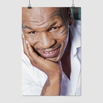 Постер Майк Тайсон, фото крупным планом, Mike Tyson, A3 42×28 см (id3908)
