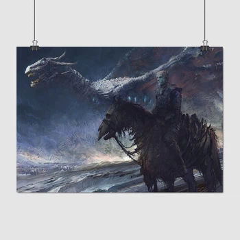 Постер Игра Престолов, Король Ночи, Ледяной Король, Game of Thrones, Night King, A3 30×42 см (id1532)
