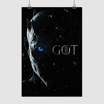Постер Игра Престолов, Король Ночи, Ледяной Король, Game of Thrones, Night King, A3 42×28 см (id0554)