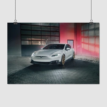 Постер Тесла, Tesla, Model S, A3 28×42 см (id4154)