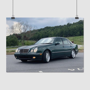 Постер Mercedes-Benz E430 2000 E-class, A3 30×42 см (id6006)