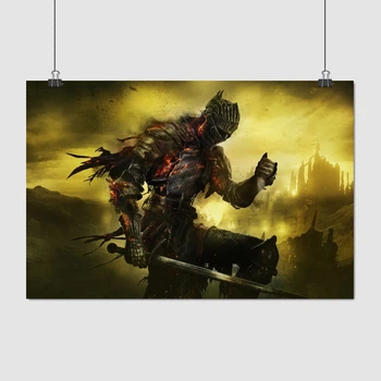 Постер Тёмные души 3, рыцарь, Dark Souls 3, A3 28×42 см (id1543)