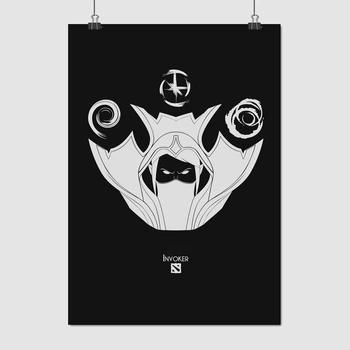 Постер Дота 2, Инвокер, Carl the Invoker, Dota 2, плакат для геймера, A3 42×30 см (id2317)