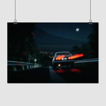 Постер Инициал «Ди», аниме, Initial D, A3 28×42 см (id6541)