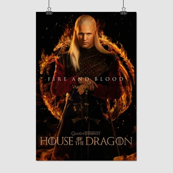 Постер Дом Дракона, сериал, House of the Dragon, Daemon Targaryen, A2 60×41 см (id6551)