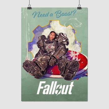 Постер Фоллаут, сериал, Максимус и Нюка-Кола, Fallout, Nuka Cola, A3 42×30 см (id6610)