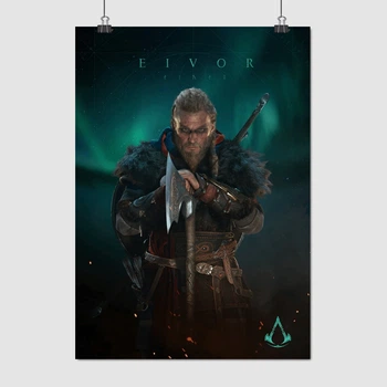Постер Кредо ассасина, Вальгалла, Assassin's Creed, Valhalla, декор комнаты геймера, A3 42×30 см (id4394)