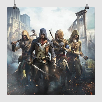 Постер Кредо ассасина: Единство, Assassin's Creed: Unity, A3 30×30 см (id4568)