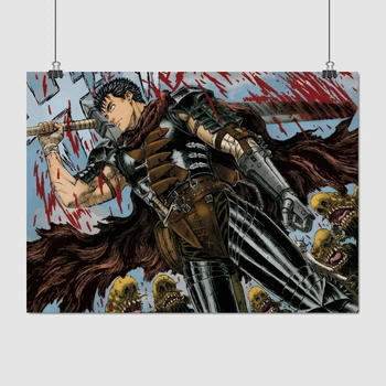 Постер Берсерк, Berserk, A3 30×41 см (id5219)