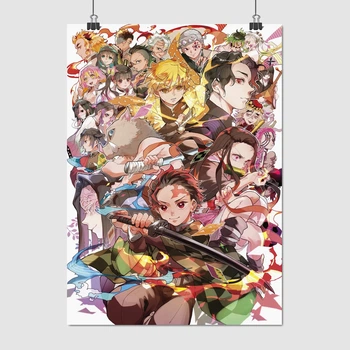 Постер Вбивця демонів, Demon Slayer: Kimetsu no Yaiba, A2 60×43 см (id5363)