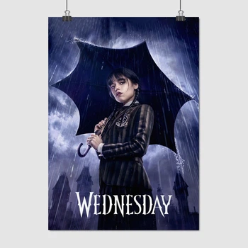 Постер Венздей Аддамс, Дженна Ортега, Wednesday (2022), A3 42×30 см (id5846)