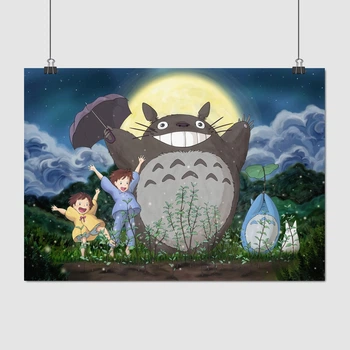 Постер Мій сусід Тоторо, Міядзакі Хаяо, Totoro (1988), A3 30×42 см (id0419)