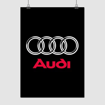Постер Лого Audi, A3 42×30 см (id6780)
