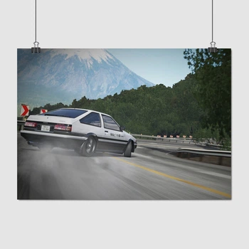 Постер Ініціал «Ді», аніме, Initial D, A3 30×42 см (id6543)