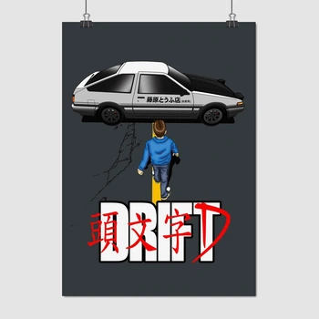 Постер Ініціал «Ді», аніме, Initial D, A3 42×30 см (id4247)
