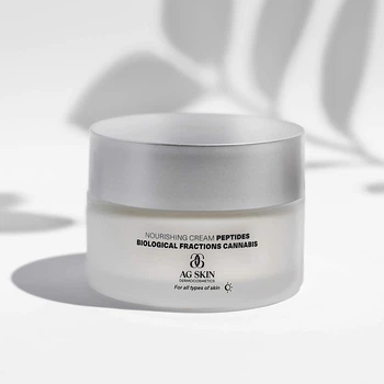 Питательный крем с пептидами и биологическими фракциями каннабиса Nourishing cream cannabis biologAG Skin 50мл