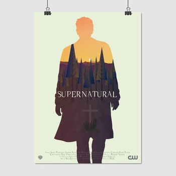 Постер Сверхъестественное, минималистичный, Supernatural, A1 85×60 см (id1528)