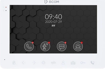Видеодомофон 7" BCOM BD-780FHD с детектором движения и записью видео White (240565)