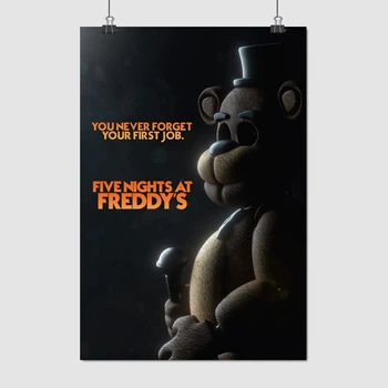 Постер П'ять ночей у Фредді, Five Nights at Freddy's, A2 60×41 см (id6274)