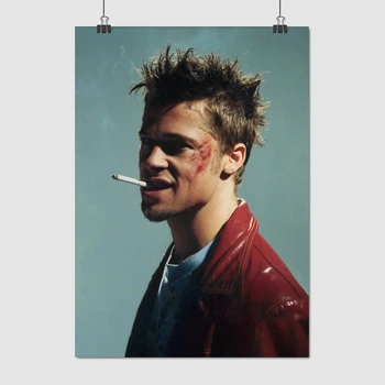 Постер Бойцовский клуб, Fight Club (1999), культовое кино, A3 42×30 см (id4699)