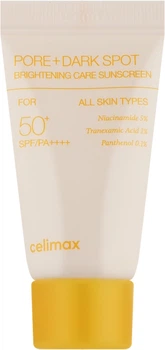 Осветляющий солнцезащитный крем Celimax Pore+Dark Spot Brightening Care Sunscreen SPF 50+ 10 мл (8809971489690)