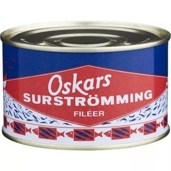 Сюрстрьомінг Surstromming Fileer Oskars банка 440г (філе ферментованого оселедця Surströmming сюрстремінг) (22234)
