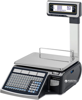 Весы с чекопечатью Dibal M525T 15 кг (7M251T2LGMUA)