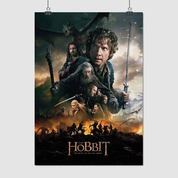 Постер Хоббит: Битва пяти воинств, Hobbit: Battle of Five Armies (2014), A3 42×30 см (id0013)
