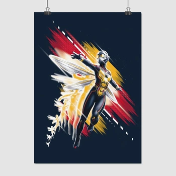 Постер Оса, минималистичный, Ant-Man and the Wasp, A3 42×30 см (id3434)