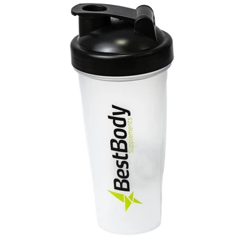 Шейкер спортивный Helios Best Body из пластика 600 мл с шариком Черная крышка (21-125-sh-Нb-600)