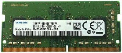Оперативна пам'ять Samsung 8GB DDR4 SO-DIMM 2666MHz для ноутбуків (M471A1K43CB1-CTD)
