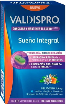Харчова добавка Valdispro Sueno 4 Acciones 30 таблеток (8711744056889)