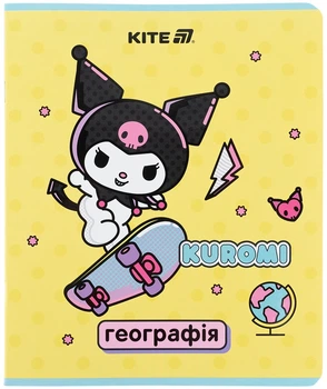 Набор предметных тетрадей Kite Kuromi по географии 48 листов в клеточку 10 шт (HK25-240-5)