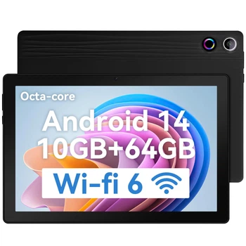 Планшет 10.1" Freeski A10 3+7/64Gb 8 ядер Android 14 5000 mAh Black